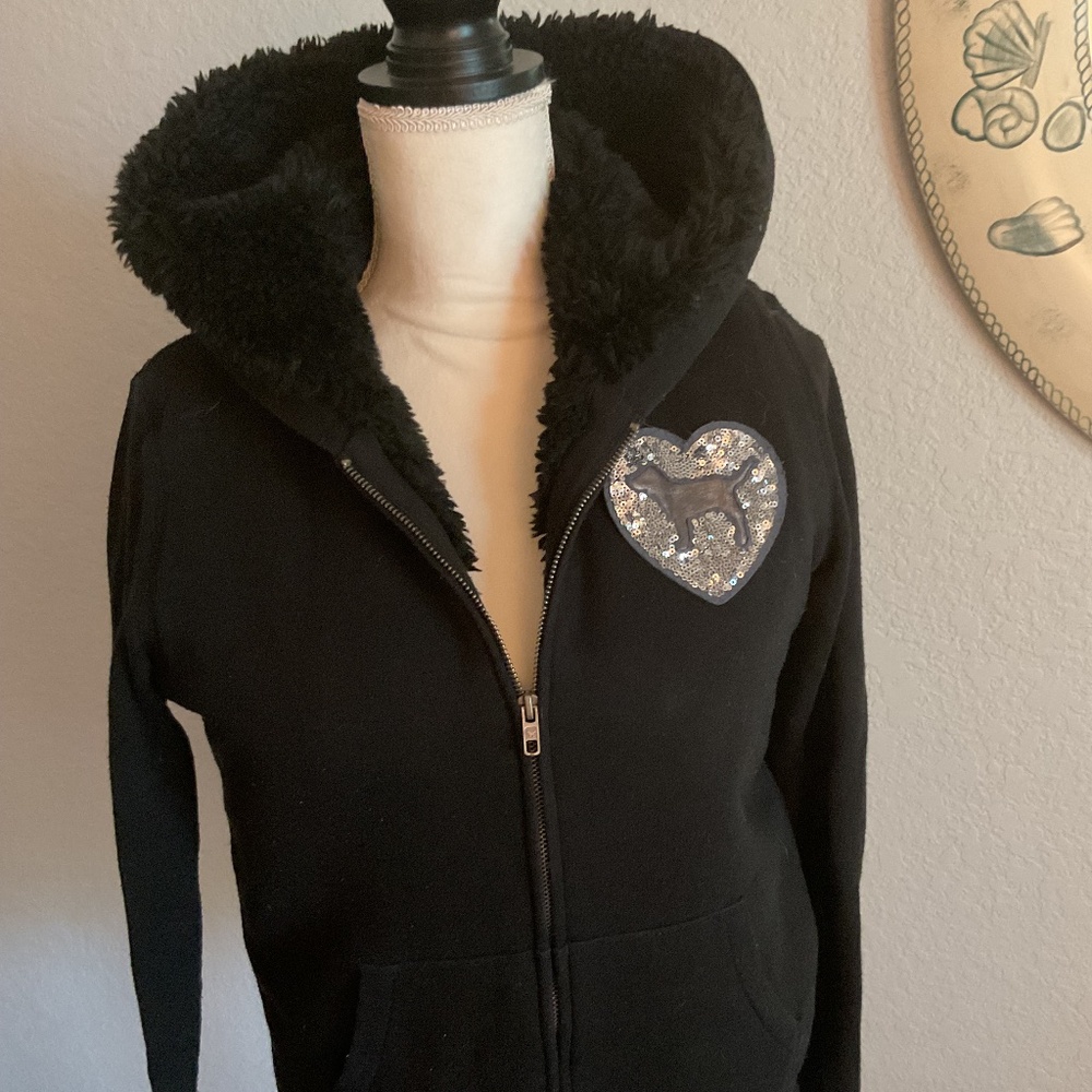 Victoria Secret PINK 1986 Label Fleece Hoodie